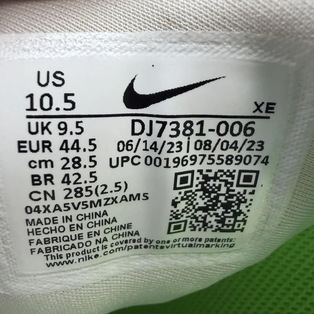 Nike Zoom Pegasus FlyEase Shoes Mens Size 10.5 White Running Sneakers DJ7381-006